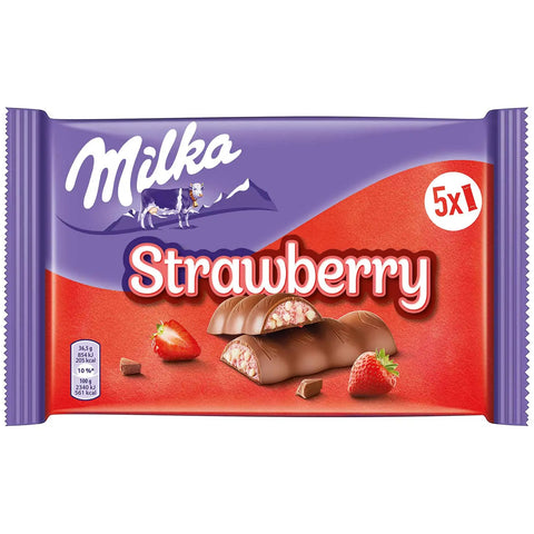 Milka Strawberry Riegel - 5x37g Milka