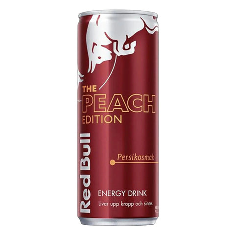 Red Bull Energy Drink Peach Edition Persikosmak 250ml RedBull