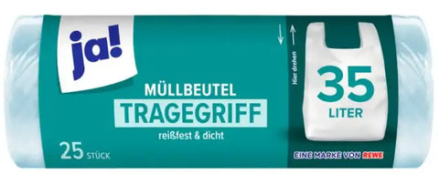 ja! Müllbeutel + Tragegriff 35l, 25 Stück ja!