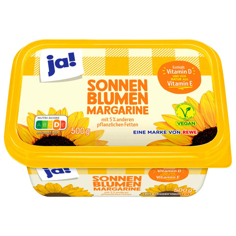 ja! Sonnenblumenmargarine 500g ja!